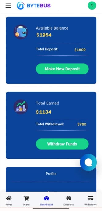  bytebus investor dashboard