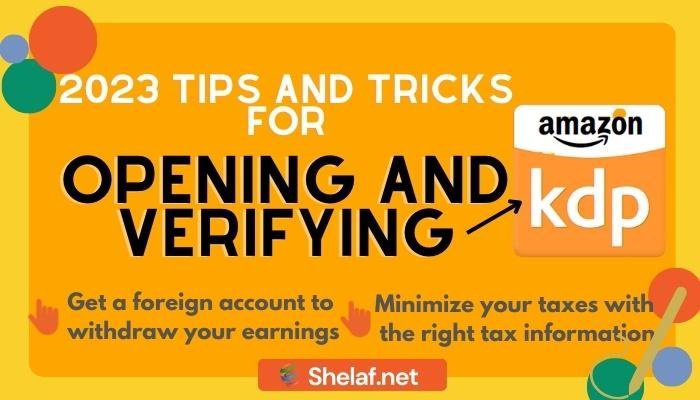 Opening and Verifying an Amazon KDP Account