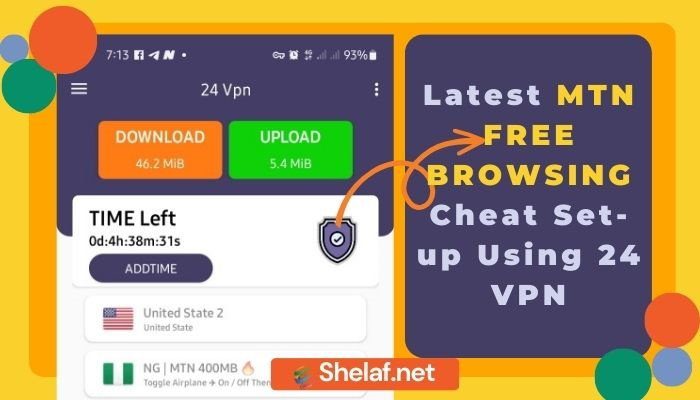 MTN Free Browsing Using 24 VPN