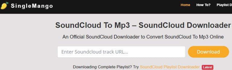 Singlemango Soundcloud to MP3