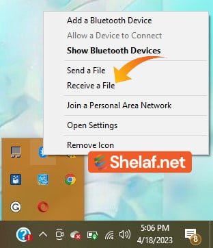 transfer photos from android to pc using Bluetooth