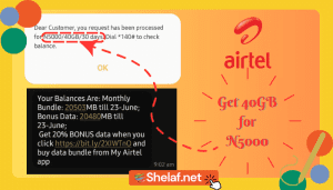 Airtel Offer Get 40GB for N5000