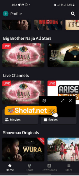 Showmax for live streaming bbnaija all star