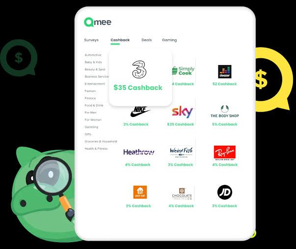 Cashback Deals with qmee