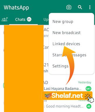 Linking your phone to WhatsApp Web