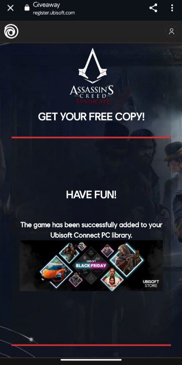 assassin's creed syndicate giveaway