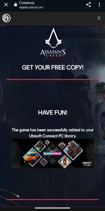 Assassin's Creed Syndicate, PC Ubisoft Connect Game