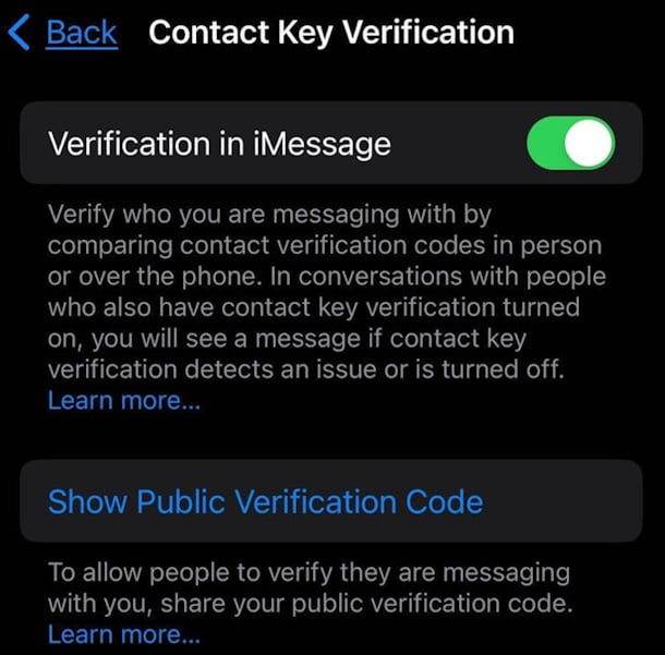 iOS 17.2's Contact Key Verification