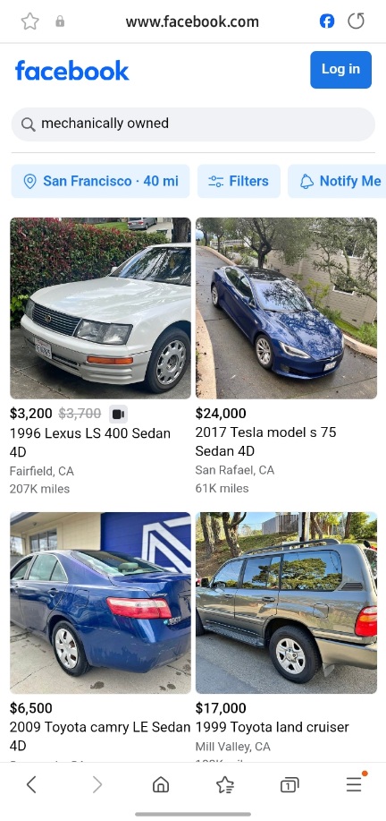 Buying a Car on Facebook Marketplace Cars