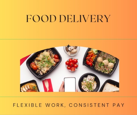 Online work at home via Food Delivery