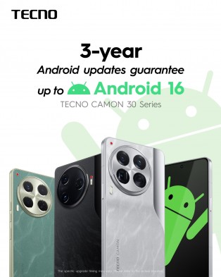 Android 16 Tecno Camon 30 Series