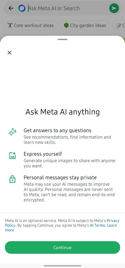 Whatsapp Meta AI Chatbot 