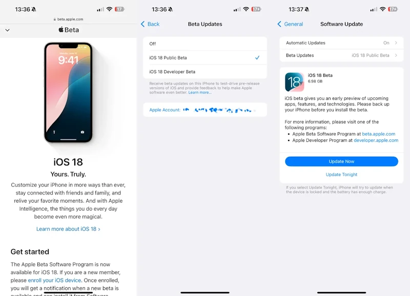 Apple iOS 18 Beta