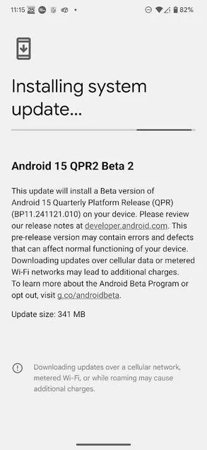 Pixel Android 15 Update