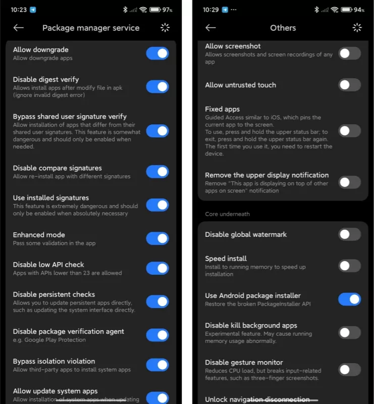 HyperOS System Tweaks