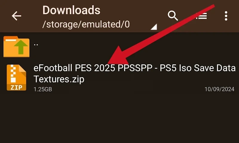 PES 2025 PPSSPP ISO textures save data Installation