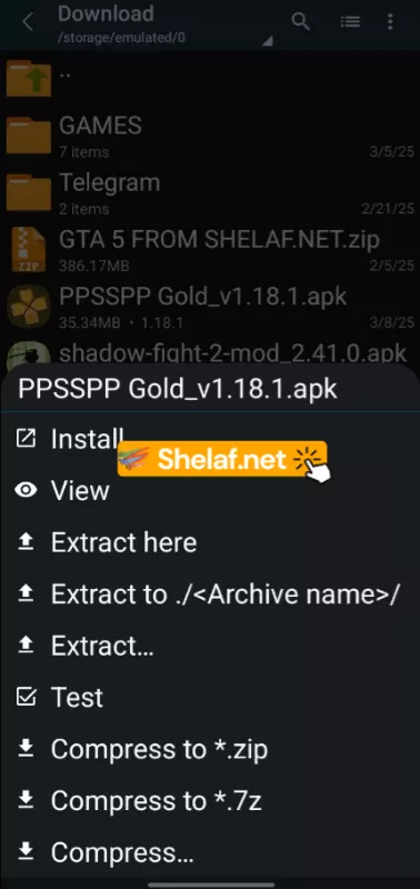 Install ppsspp gold apk