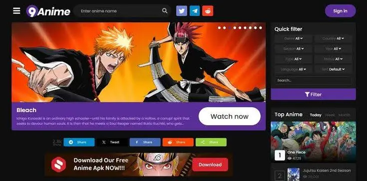 9Anime KissCartoon alternatives