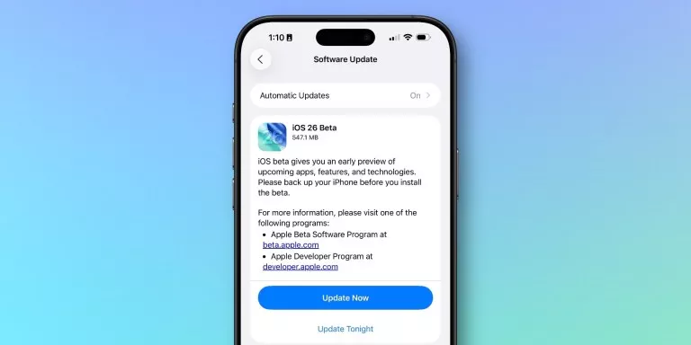 iOS 26 beta 1