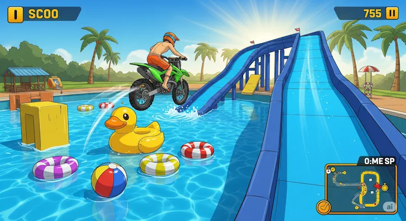 Moto X3M Pool Party